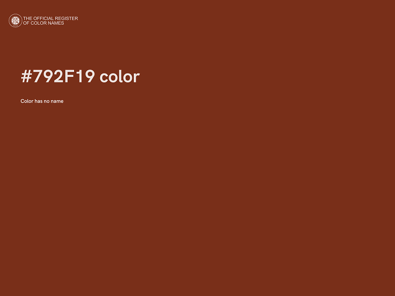 #792F19 color image