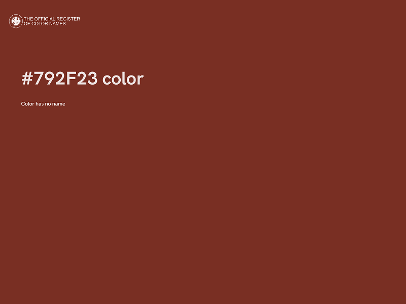 #792F23 color image