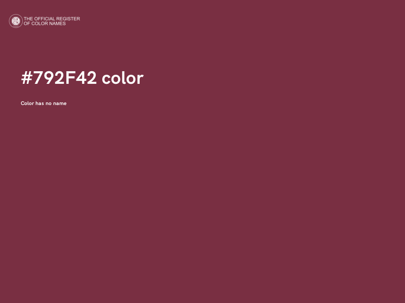 #792F42 color image