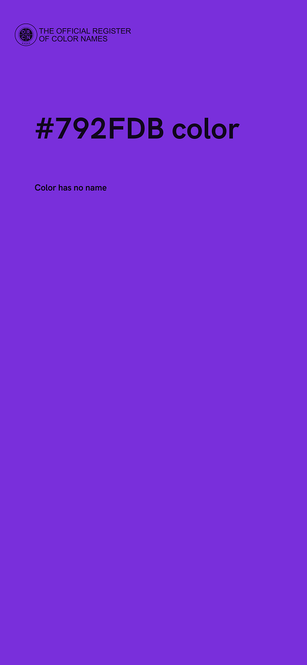 #792FDB color image