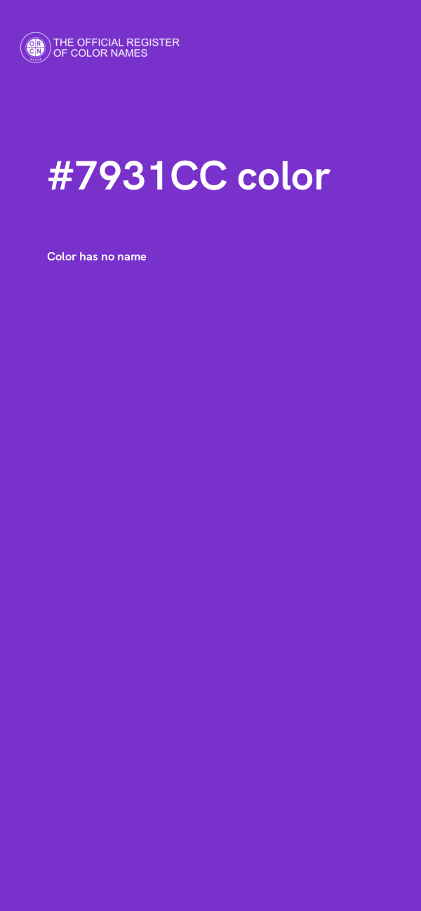 #7931CC color image
