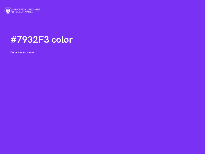 #7932F3 color image
