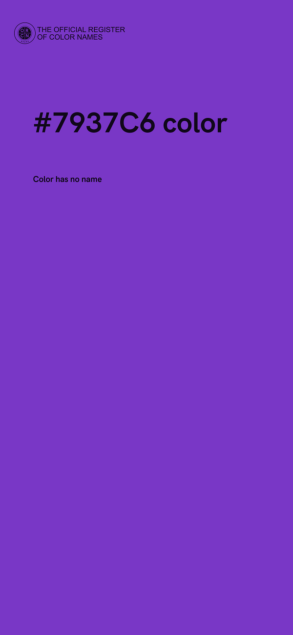 #7937C6 color image