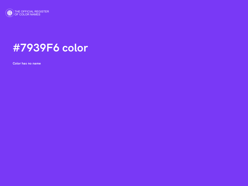 #7939F6 color image