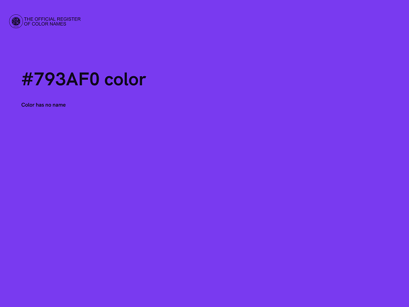 #793AF0 color image