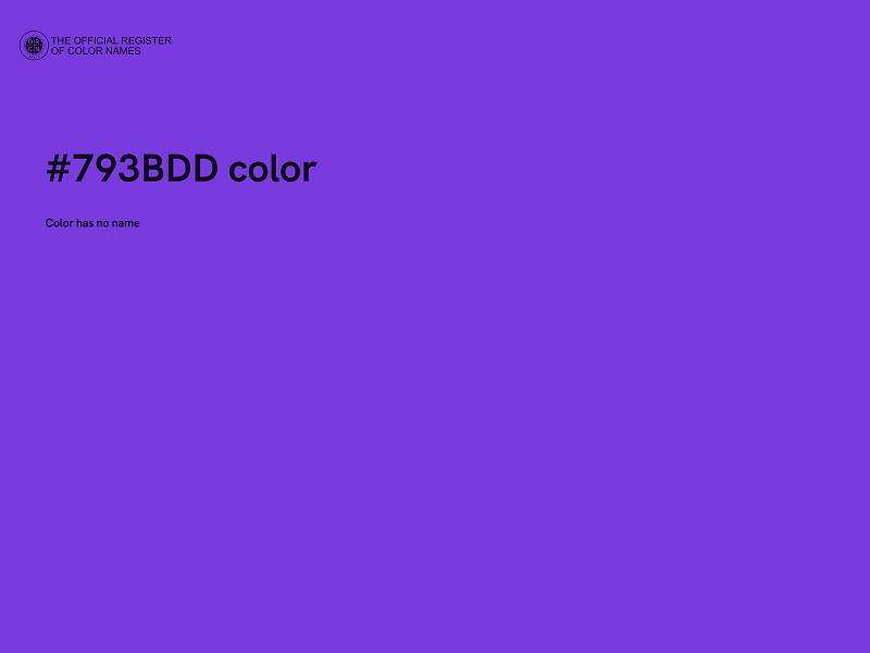 #793BDD color image