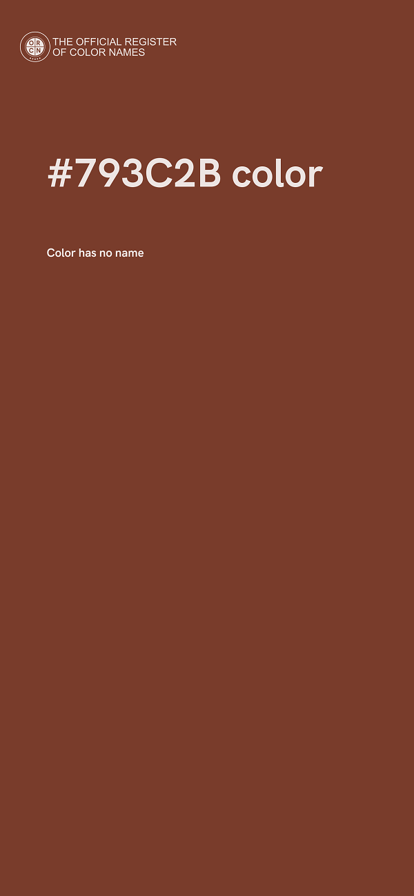 #793C2B color image
