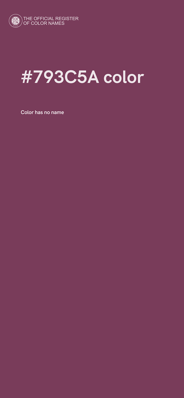 #793C5A color image