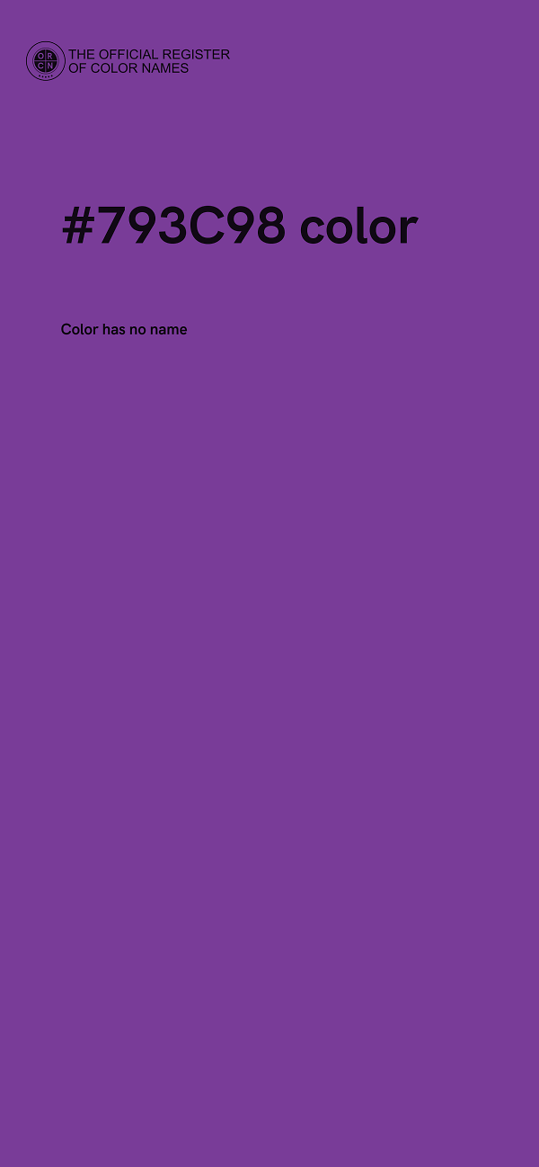#793C98 color image