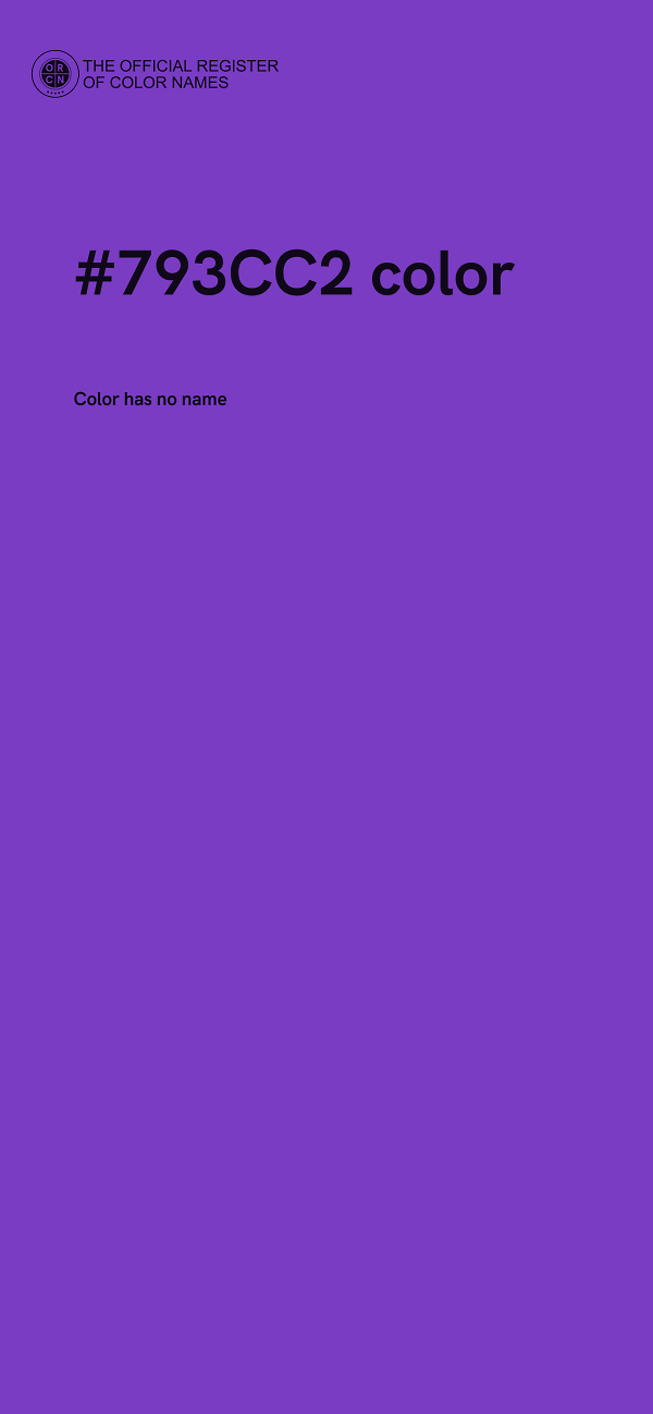 #793CC2 color image
