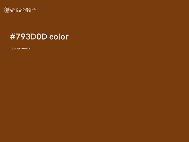 #793D0D color image