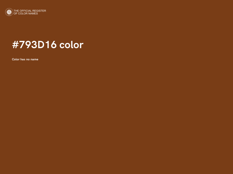 #793D16 color image