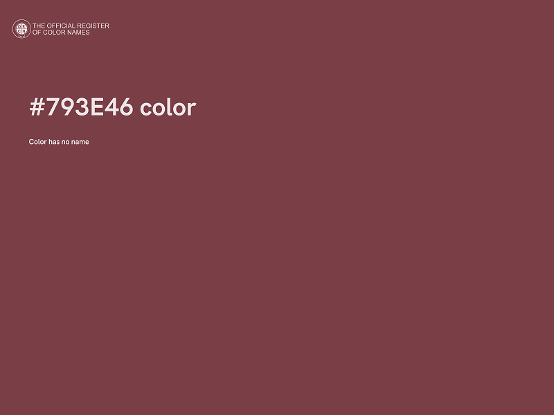 #793E46 color image