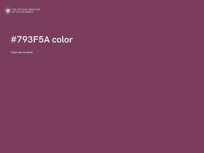 #793F5A color image