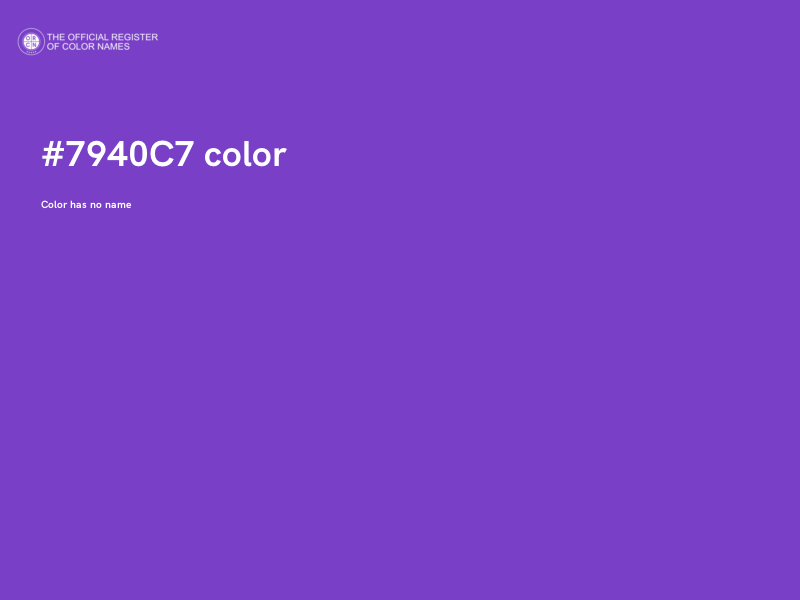 #7940C7 color image