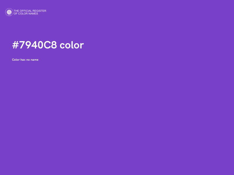 #7940C8 color image