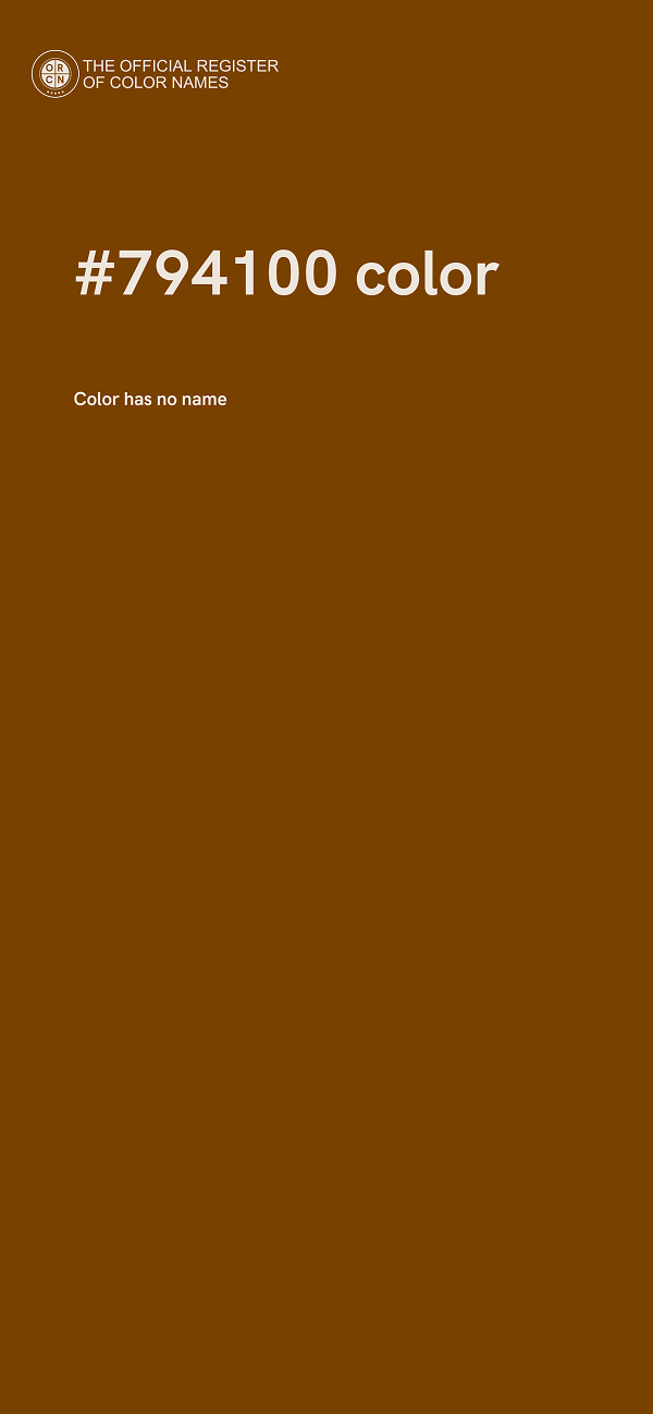 #794100 color image