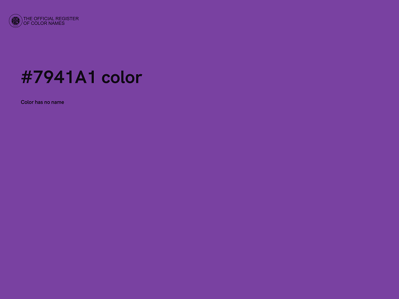 #7941A1 color image