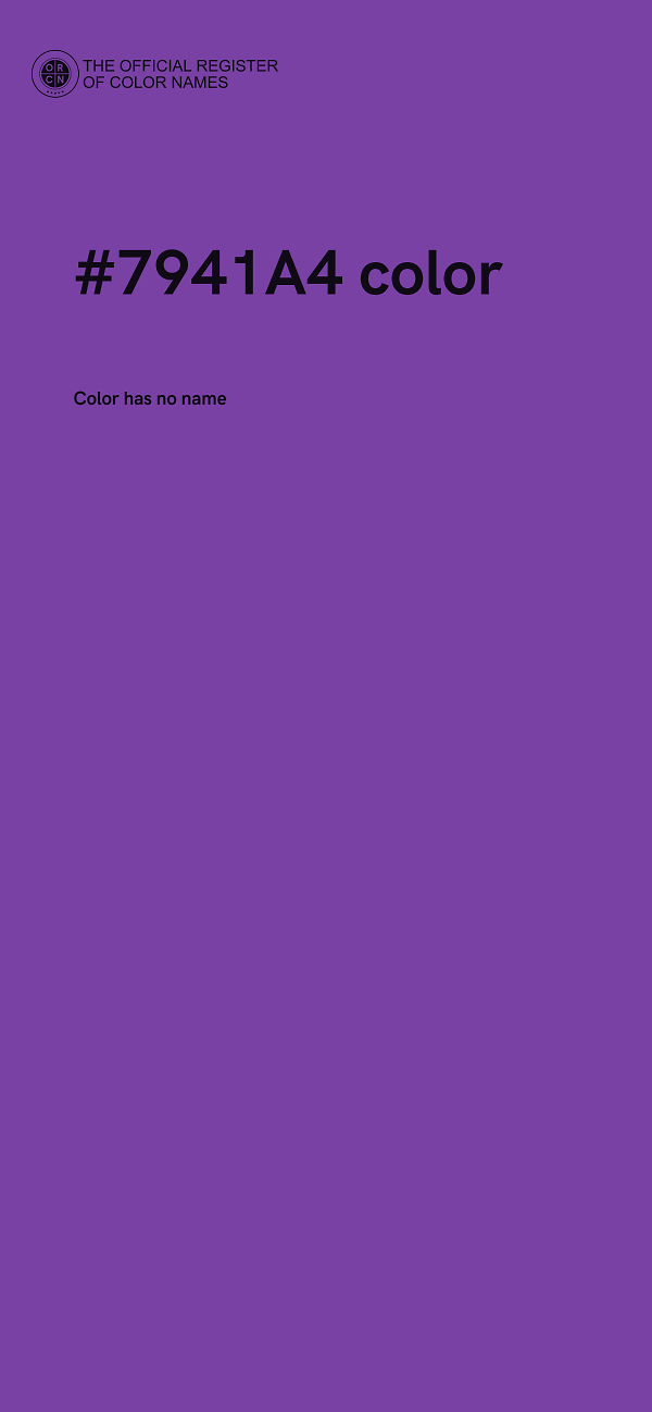 #7941A4 color image