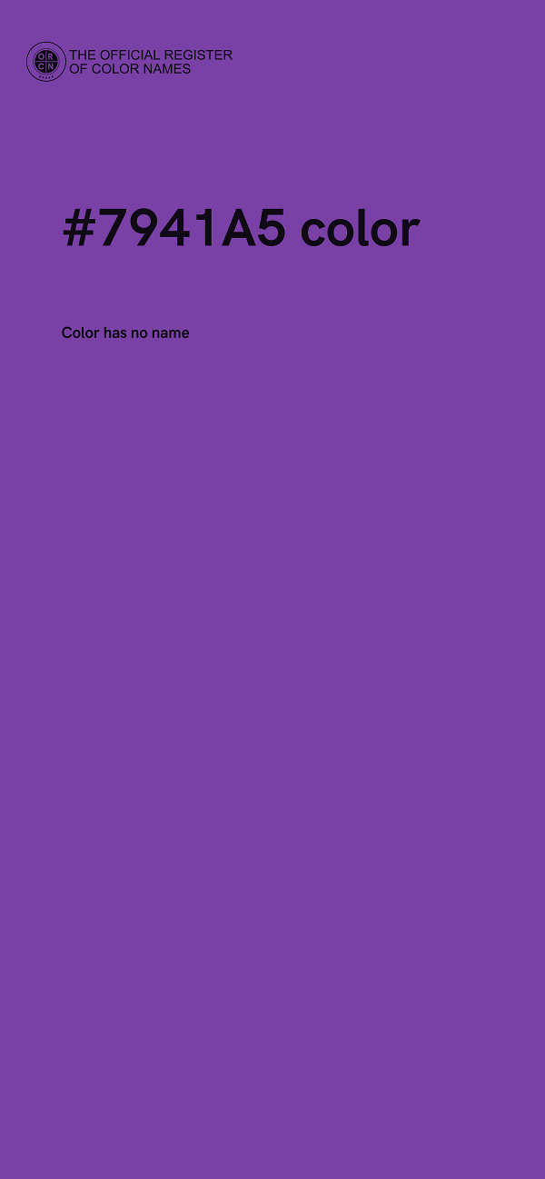 #7941A5 color image
