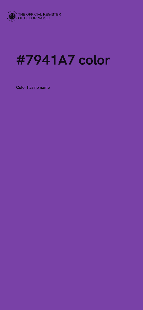 #7941A7 color image