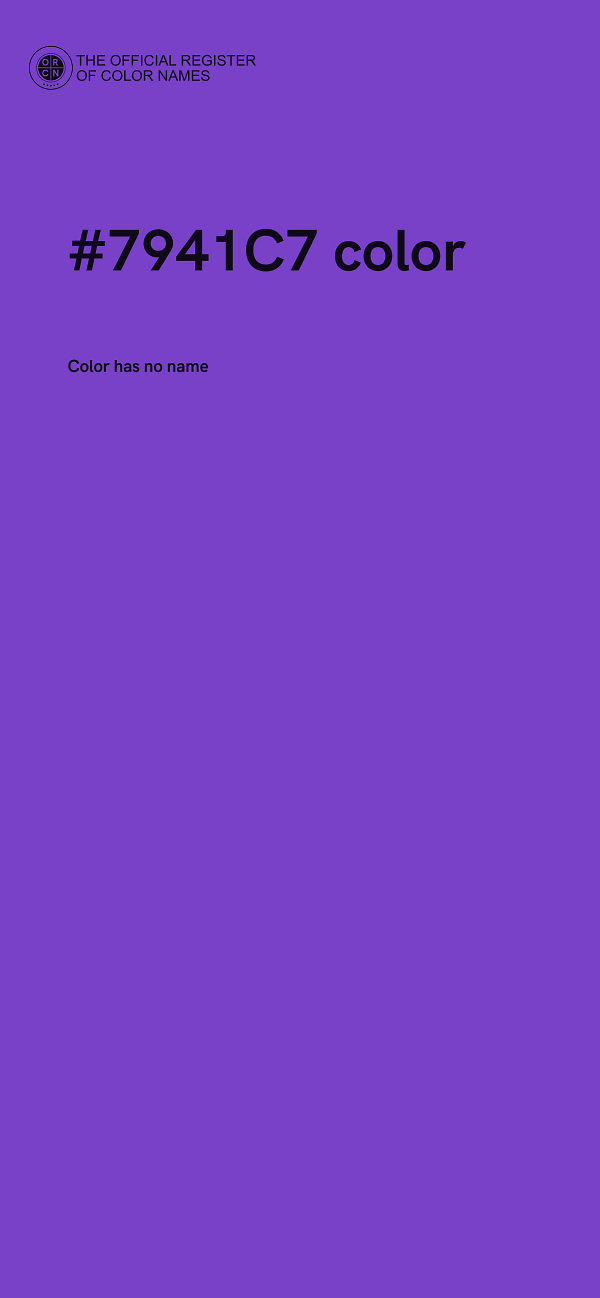 #7941C7 color image