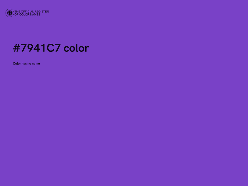 #7941C7 color image