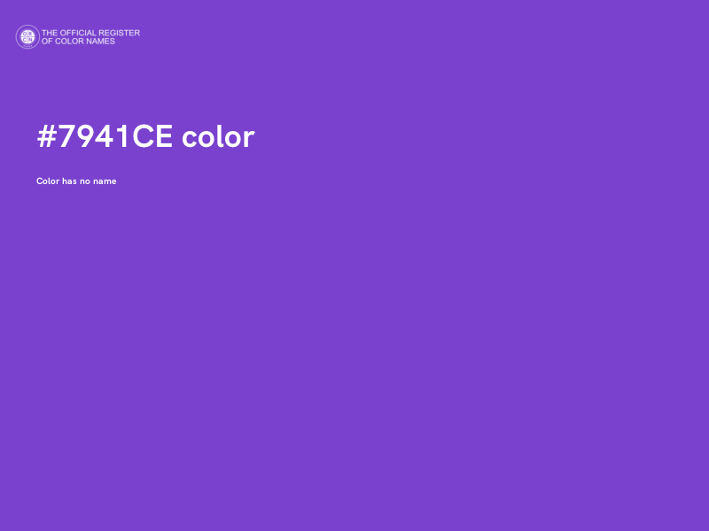 #7941CE color image