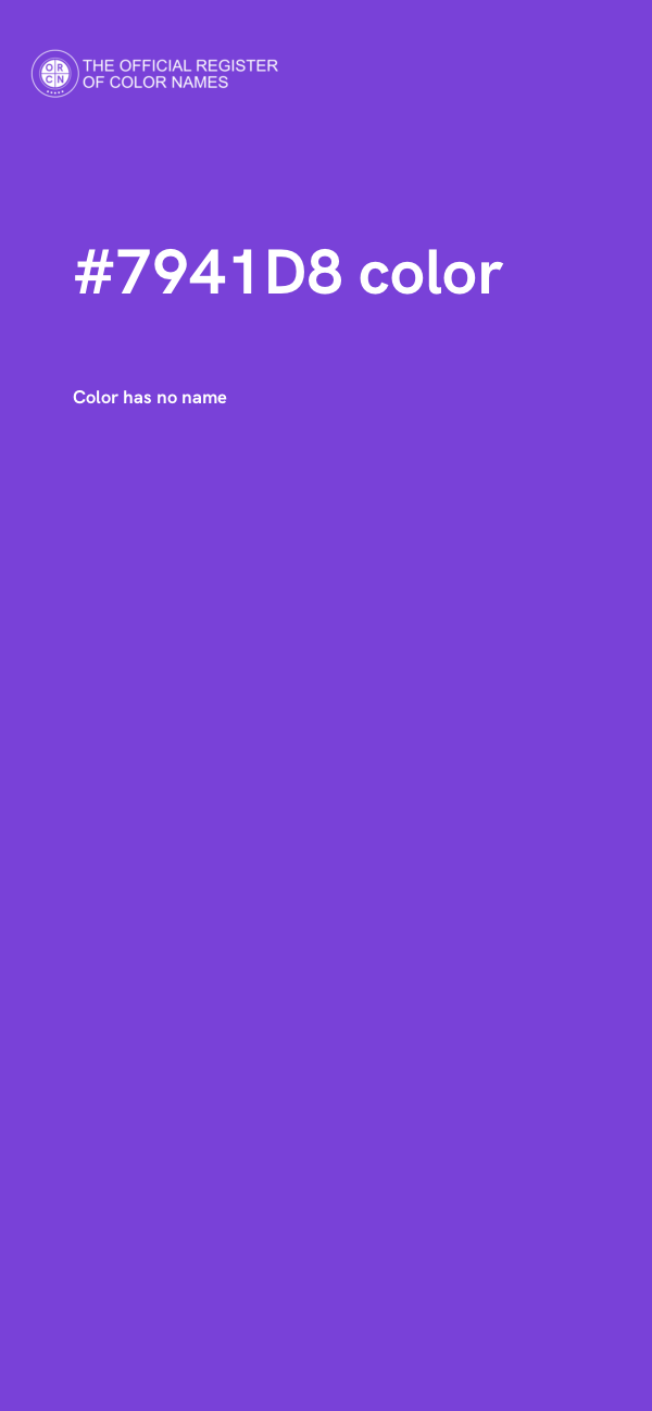 #7941D8 color image