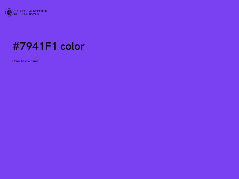 #7941F1 color image