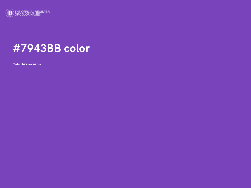 #7943BB color image