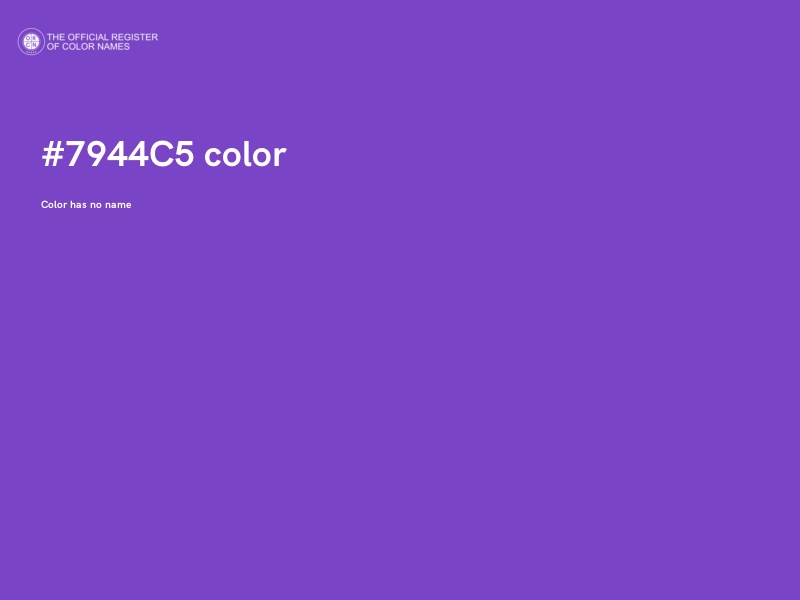 #7944C5 color image