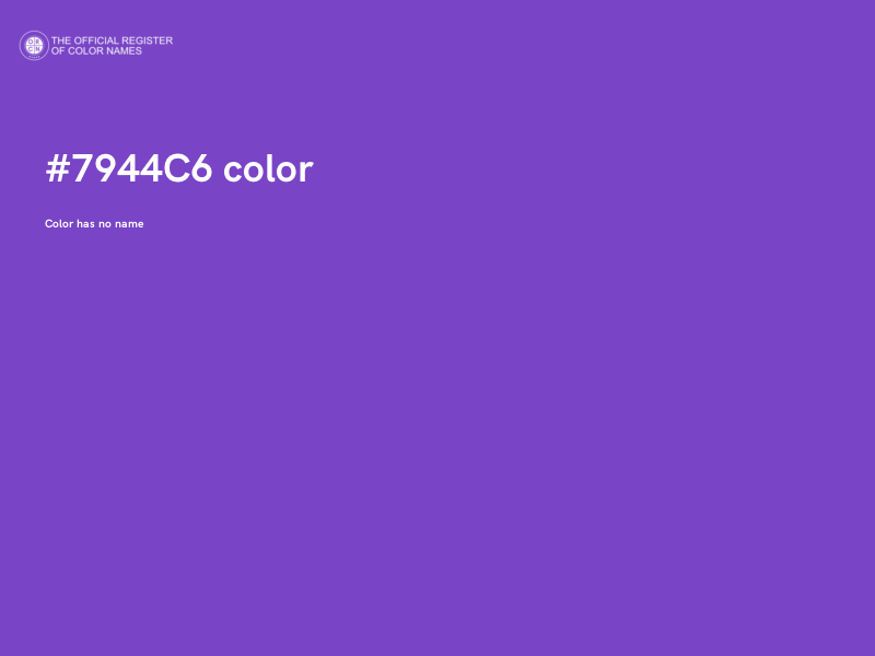 #7944C6 color image