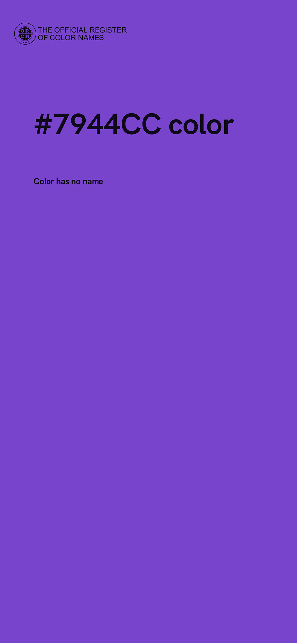 #7944CC color image