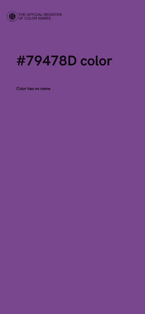 #79478D color image