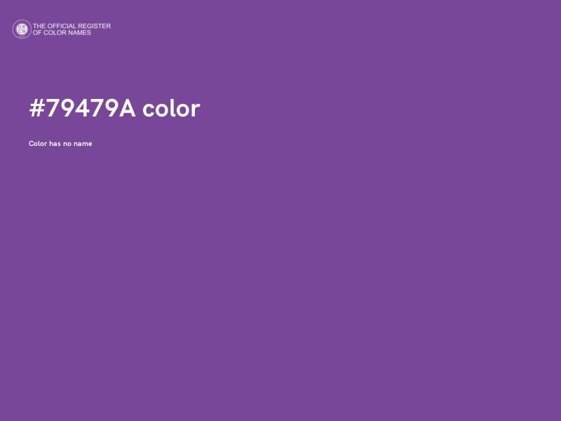 #79479A color image