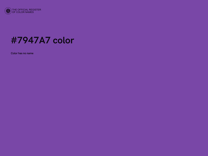 #7947A7 color image