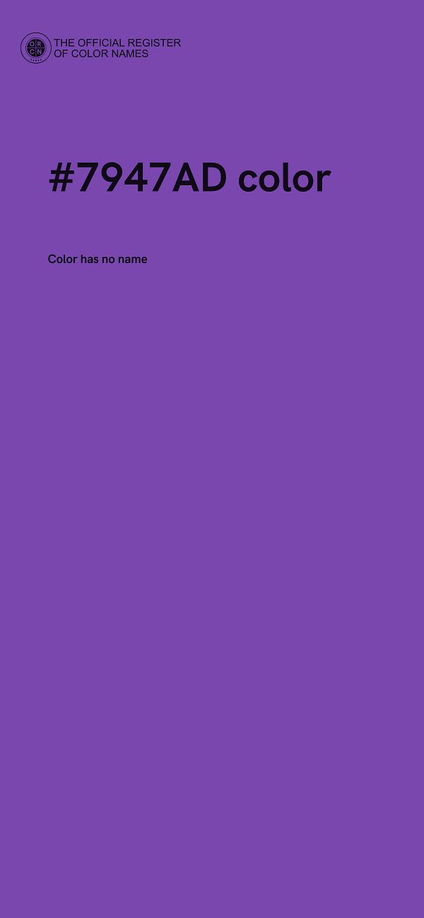 #7947AD color image