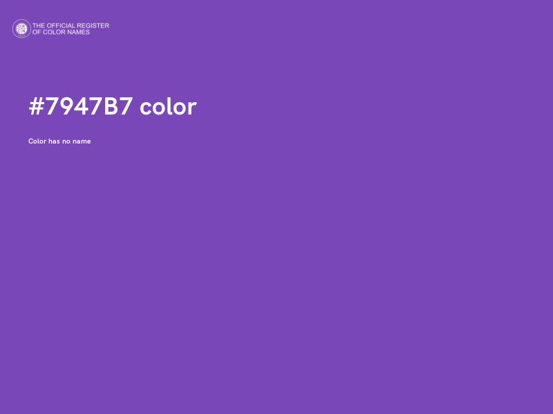 #7947B7 color image