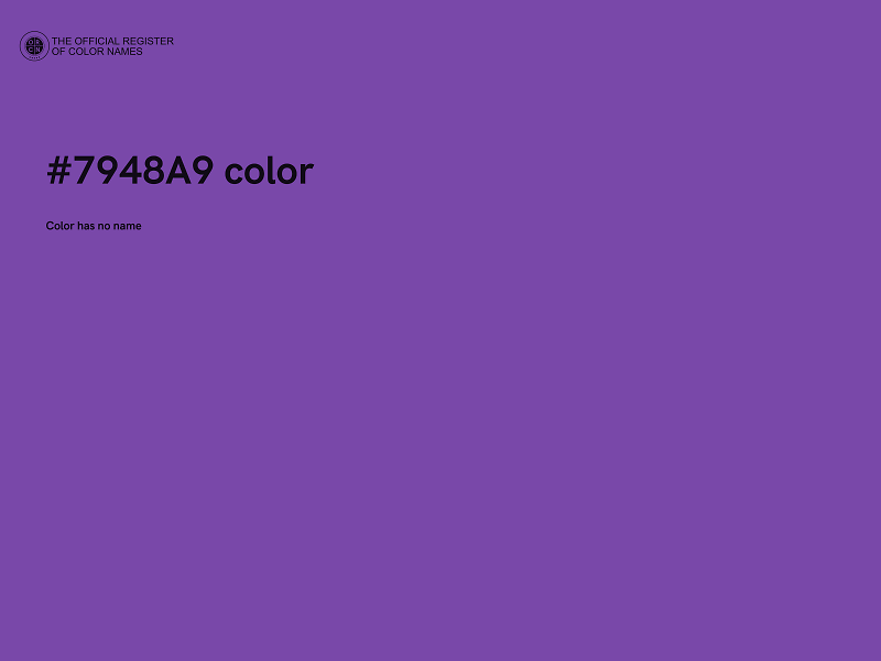 #7948A9 color image