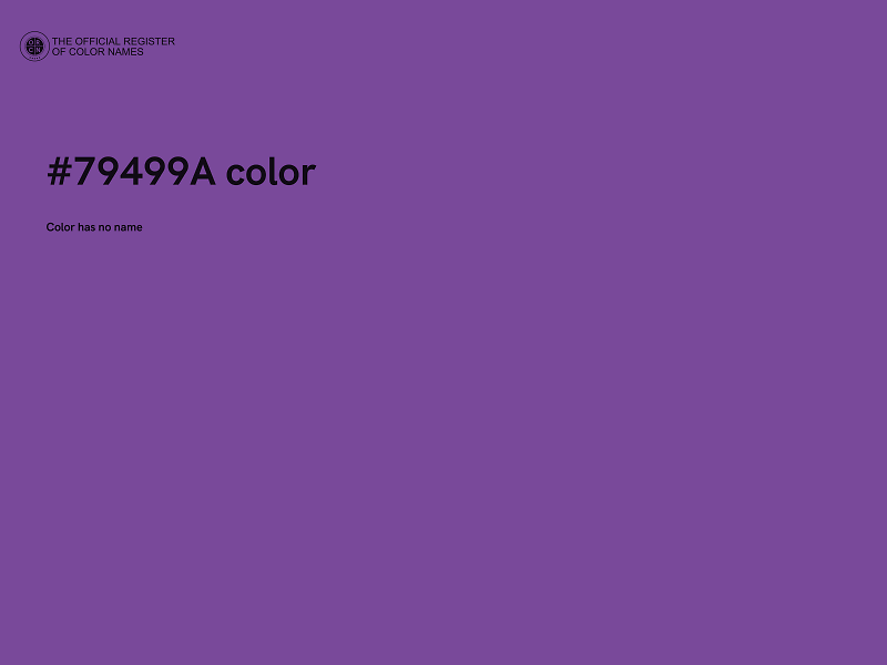 #79499A color image