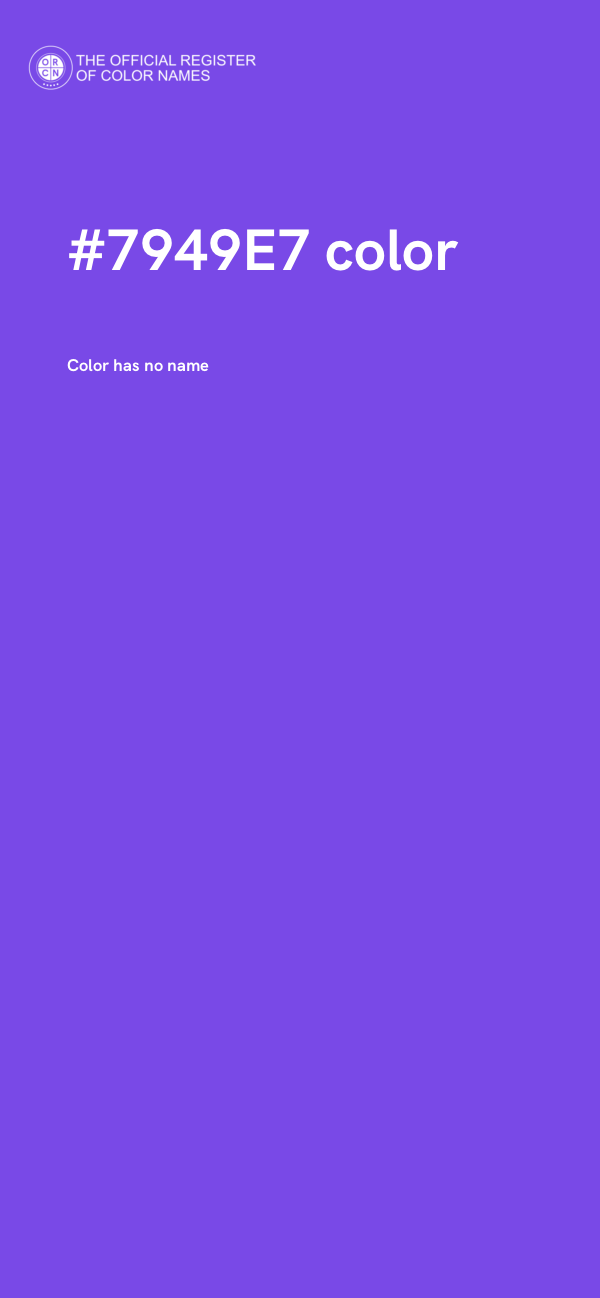 #7949E7 color image
