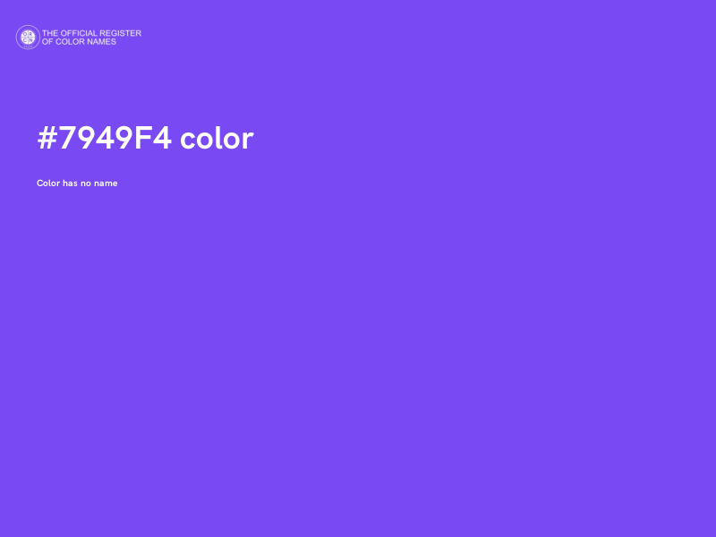 #7949F4 color image