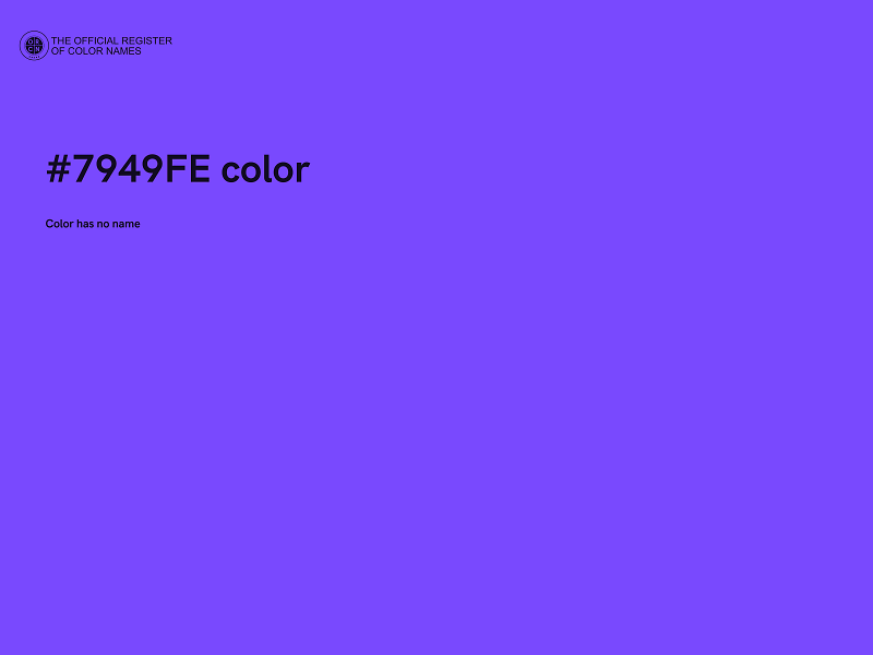 #7949FE color image