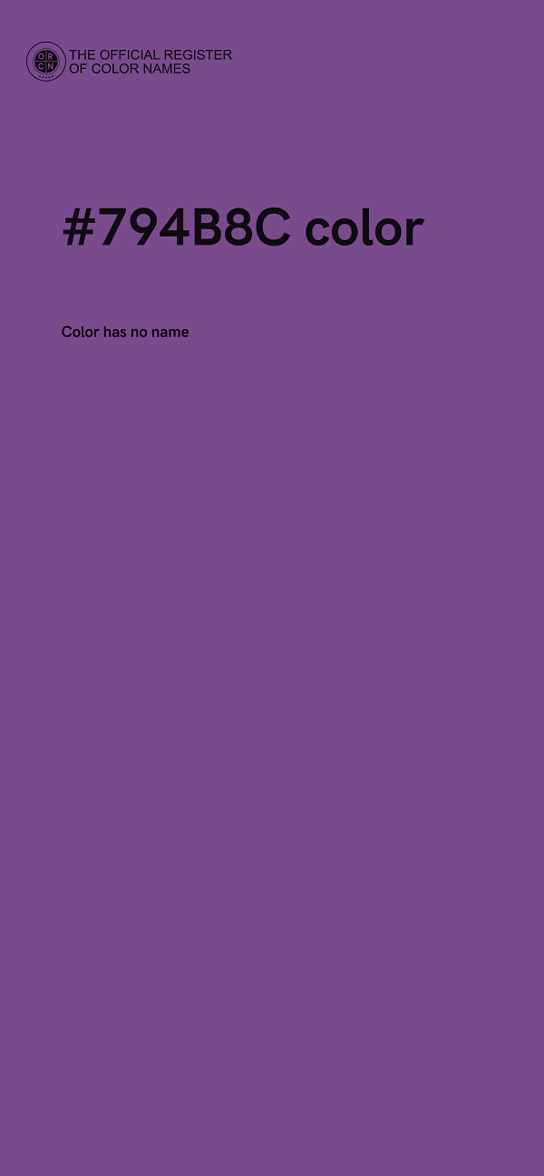 #794B8C color image