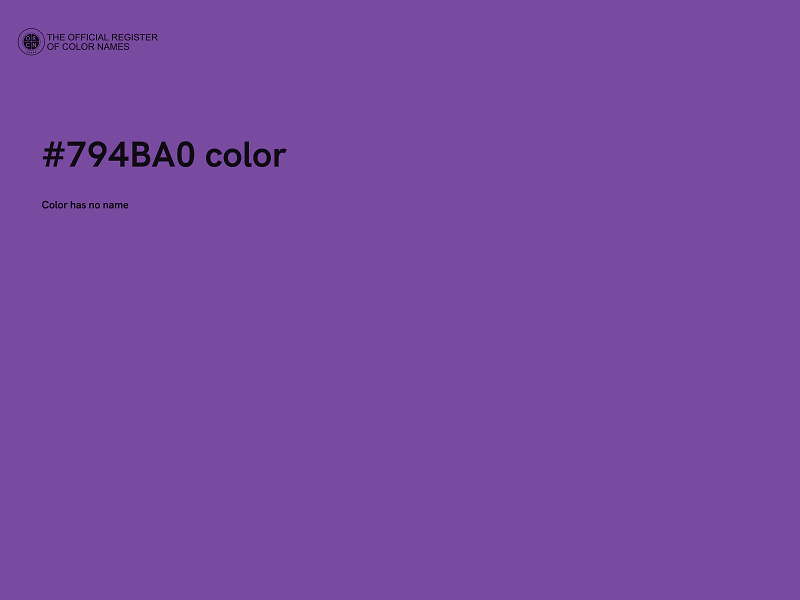 #794BA0 color image