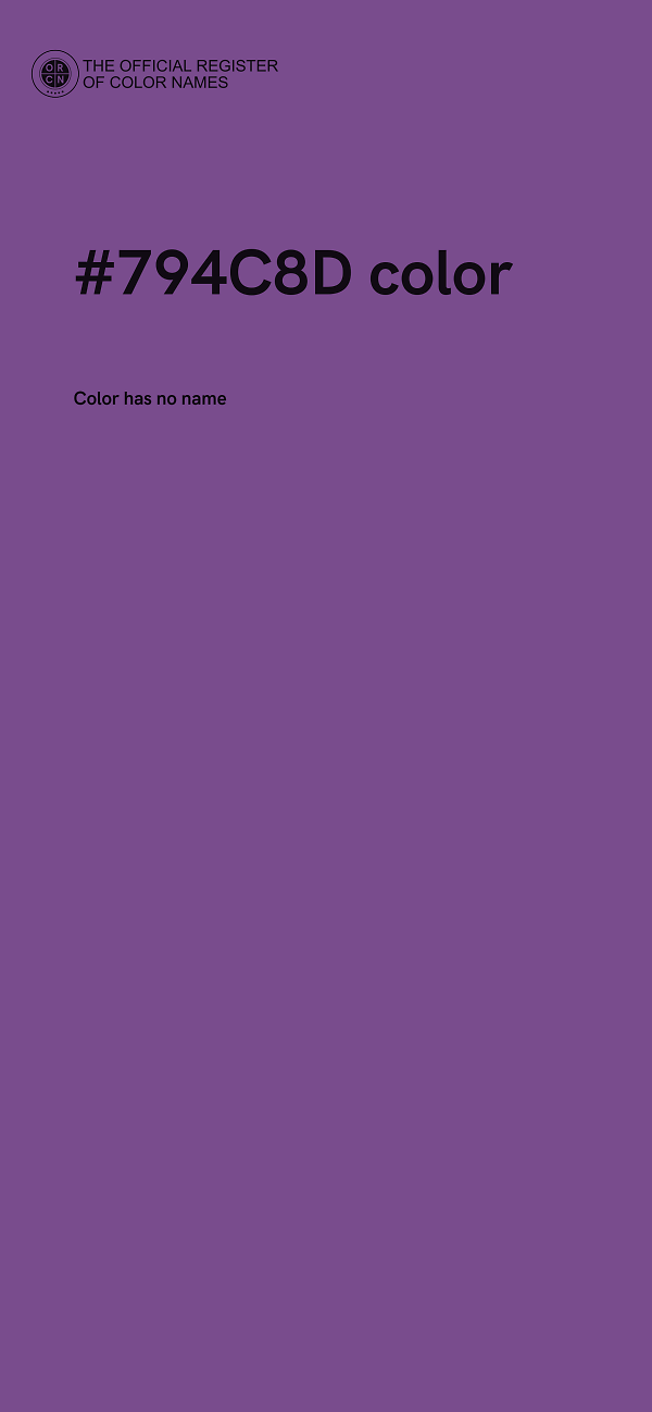 #794C8D color image