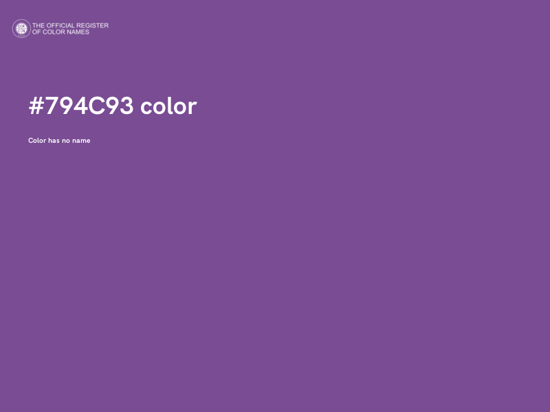 #794C93 color image