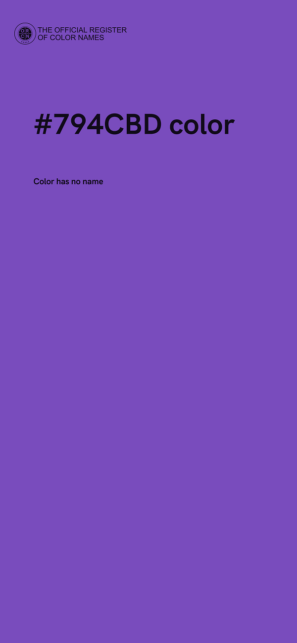 #794CBD color image