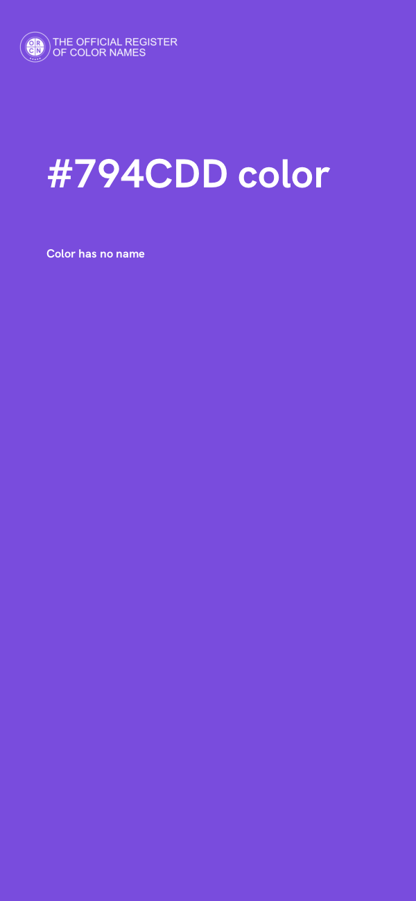 #794CDD color image